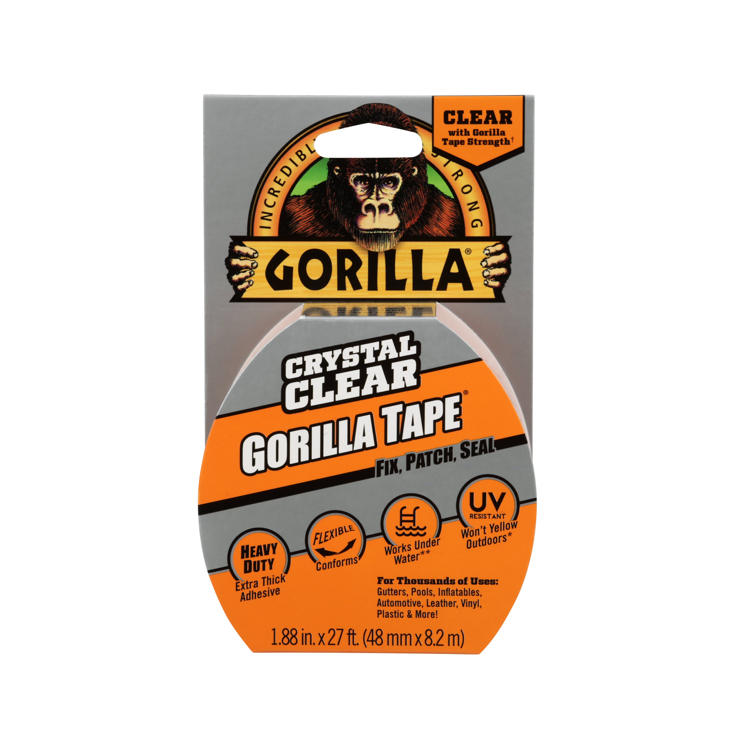 סרט הדבקה גורילה שקוף 48 מ”מ רוחב 8.2 מטר Gorilla Glue