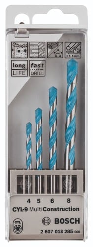 סט 4  מקדחים רב שימושיים בוש