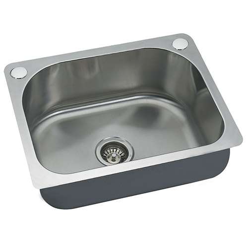 כיור מטבח נירוסטה 45/60 ס”מ