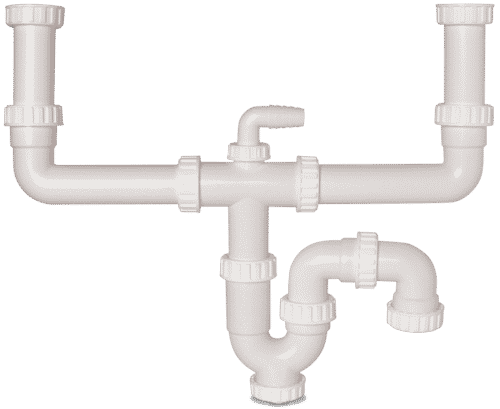 מחסום אמריקאי כפול 1.5״ + כניסה למדיח מס׳ 9