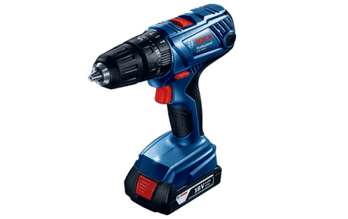 מברגה מקדחה רוטטת בוש BOSCH GSB 180-LI  דגם משודרג סוללות 2 אמפר שעה