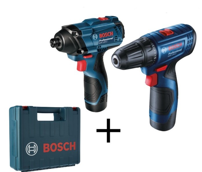 סט מברגה / מקדחה בוש  COMBO GDR + GSR 120-LI