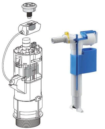 ערכת מנגנון כבל ab.sanitair – INEO ומצוף צידי “1/2 +”3/8 אריזה בקרטון