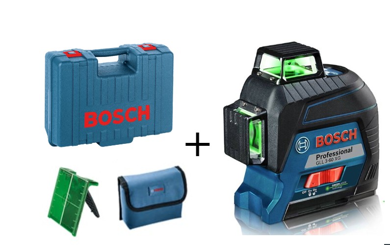 פלס לייזר צלב ירוק GLL 3-80 G