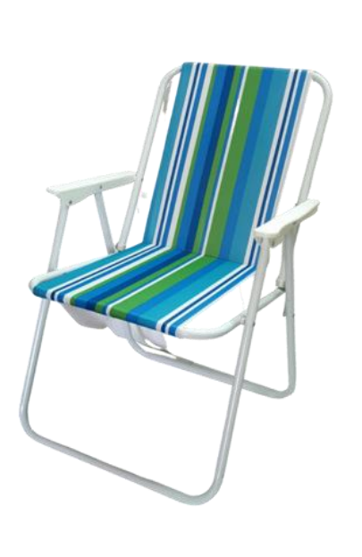 כיסא חוף פסים מתקפל | NGL