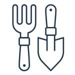 Farm concept simple line icons set. Bundle of house, tractor, milk products, cow, cheese, carrot, garden, greenhouse, beekeeping and other. Vector pack outline symbols for website or mobile app design