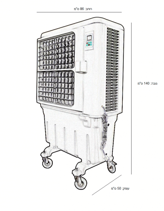 מצנן תעשייתי 8,000 מק”ש L.C