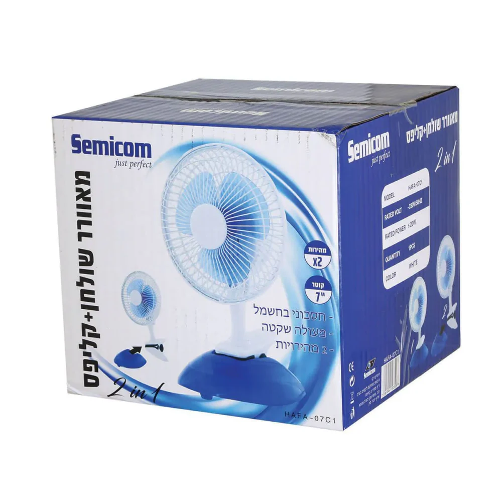 מאוורר שולחני/קליפס “7