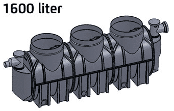 בור רקב 1600 ליטר