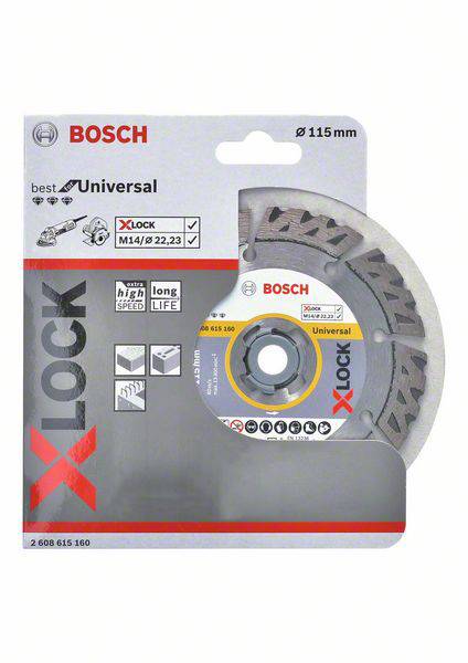 דיסק יהלום רב שימושי 115 מ”מ 4.5″ X-Lock בוש Bosch