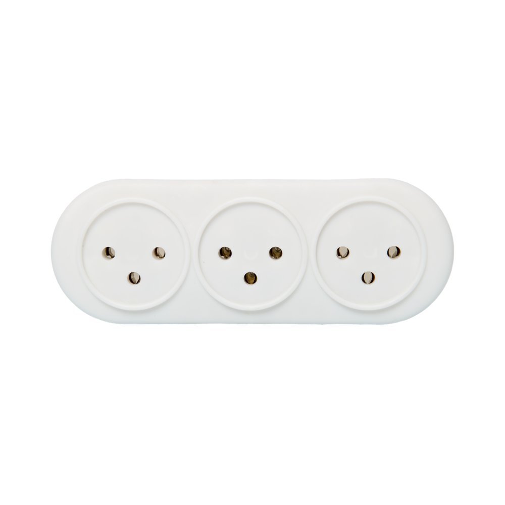 מפצל חשמל 3 שקעים אופקי ניסקו | NISKO