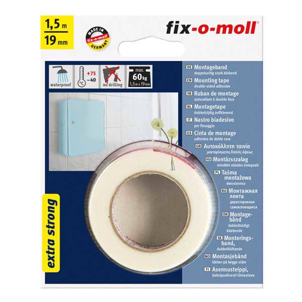 דבק דו צדדי מקצועי 1.5 מטר עד 60 ק”ג