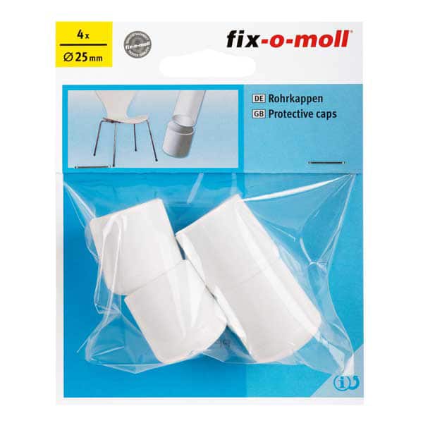 כוסיות עגולות 25 מ”מ שחור/לבן – לבן