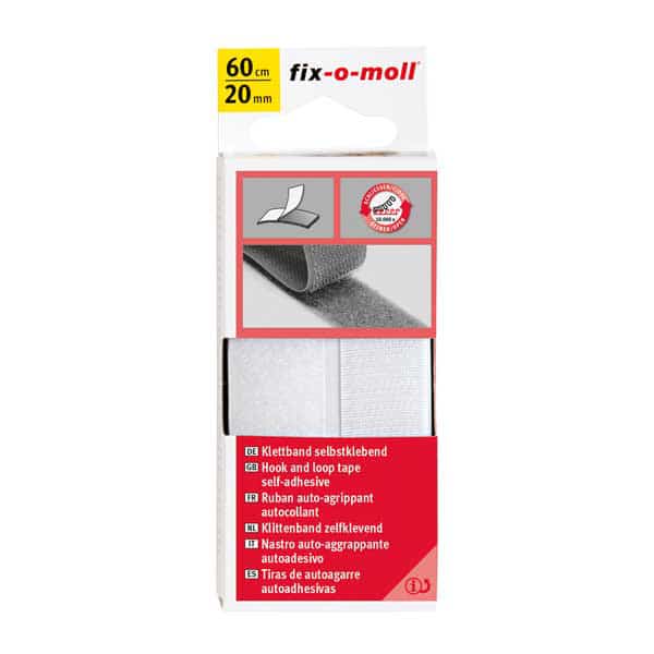 צמדן להדבקה לבן/שחור 60 ס”מ