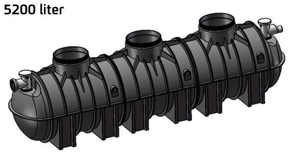 בור רקב 5200 ליטר