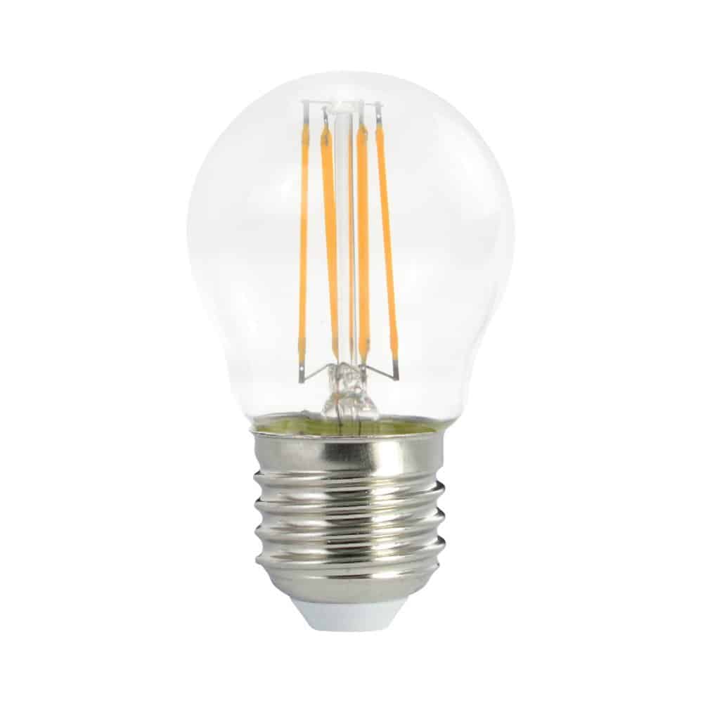 נורת לד דמוי פחם כדור 5W E27, אור חם