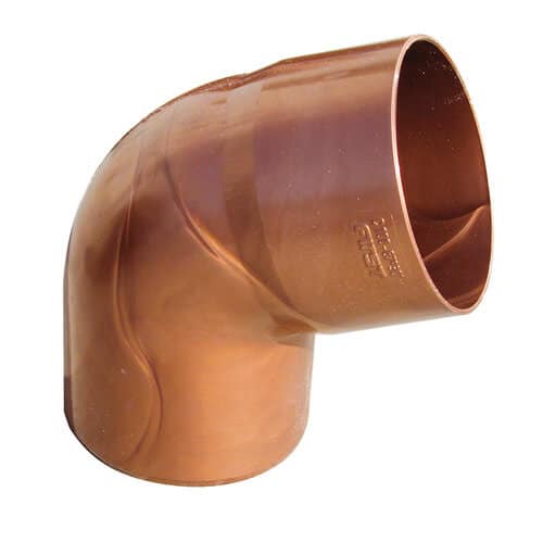 זווית לצינור 90 מעלות למרזב PVC