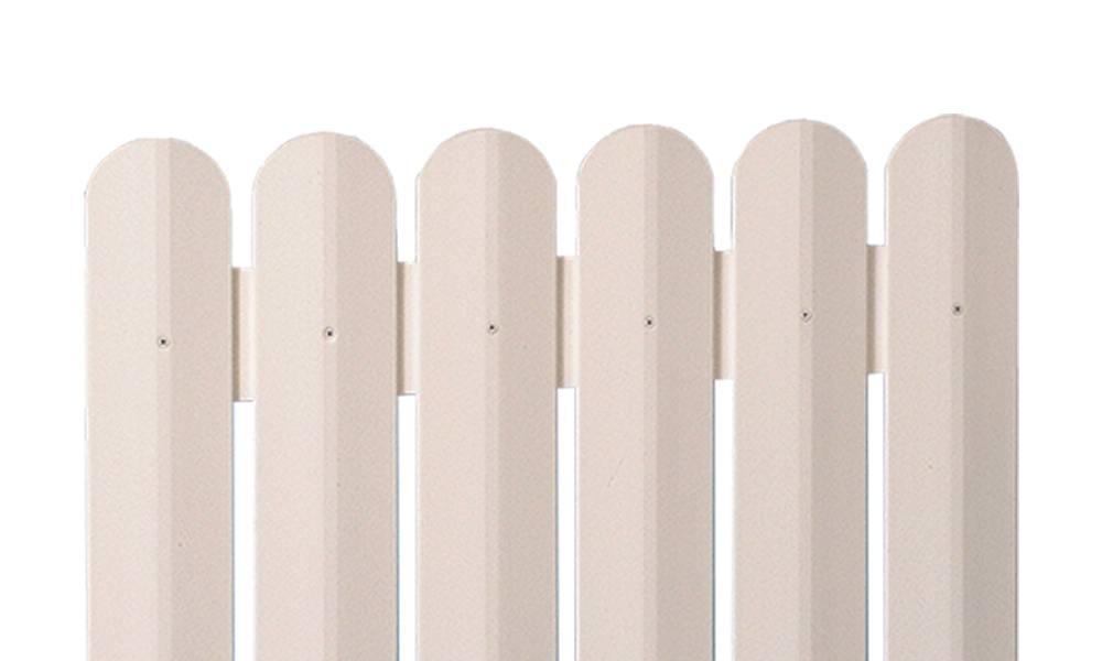 חבילה של 8 לוחות גדר לבנה PVC – בצבע לבן