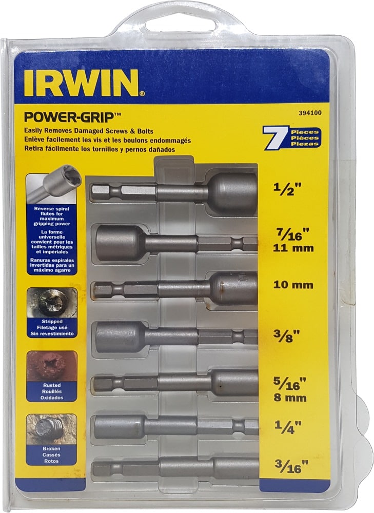 סט חולץ אומים שבורים למברגה IRWIN