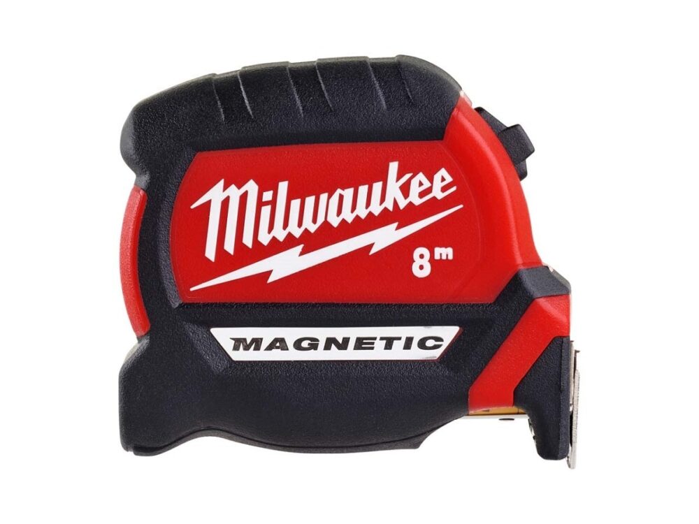 סרט מדידה מטר מילווקי 8 מטר מגנטי Milwaukee
