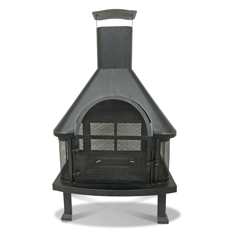 תנור עצים גדול ג’מבו לחימום ובישול בחצר