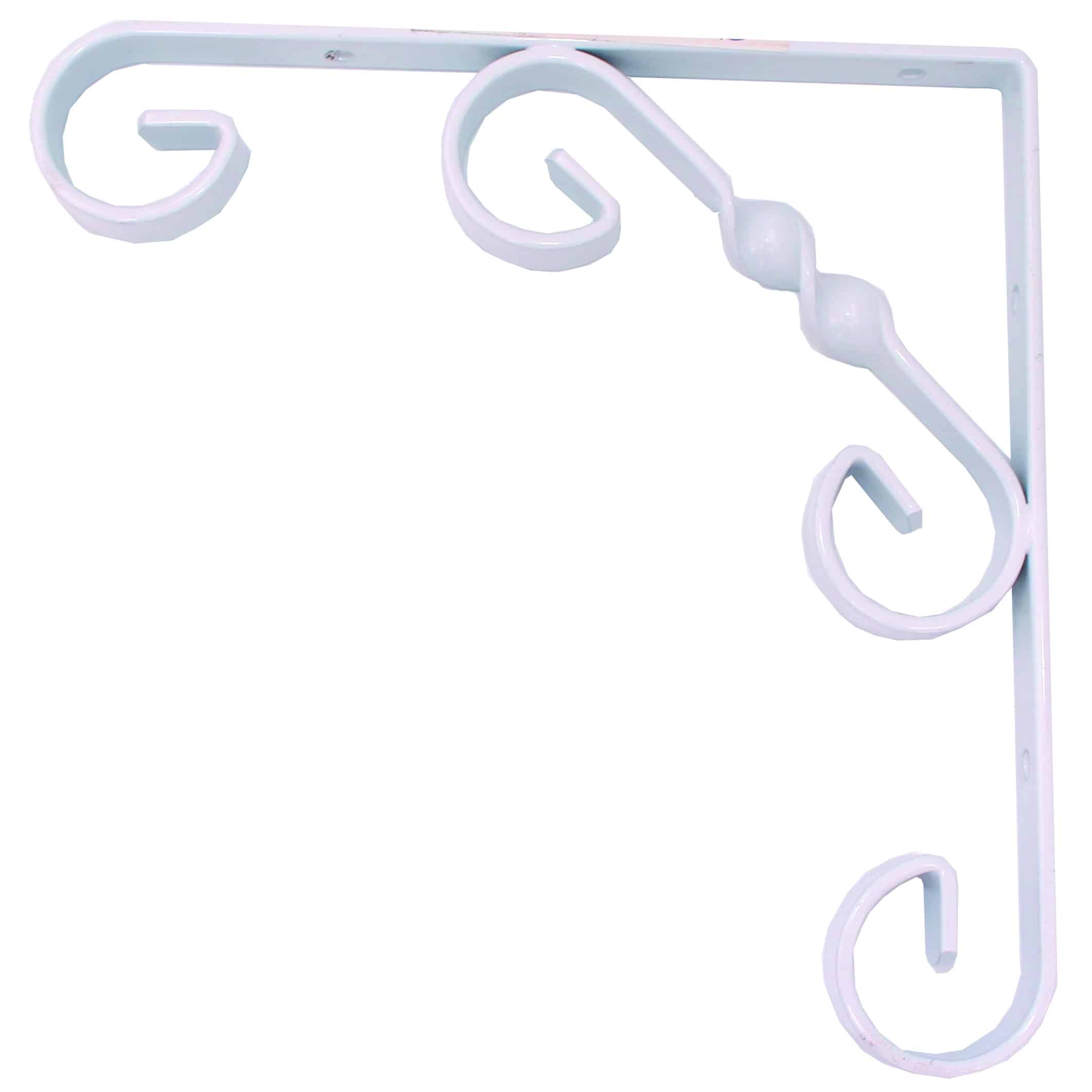 תומך מדף מסוגנן לבן במידות לבחירה