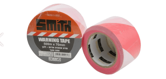 סרט סימון אזהרה אדום לבן