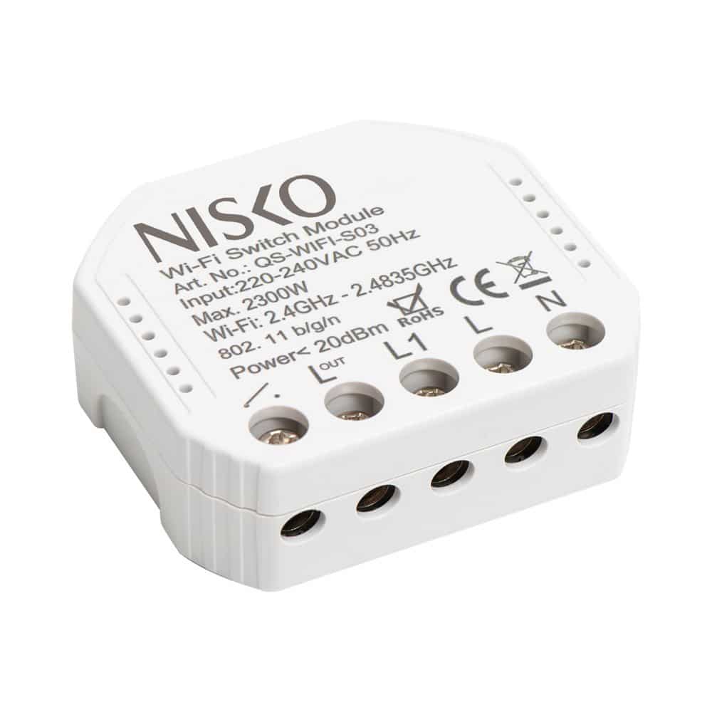 מודול חכם נסתר תאורה/שקע NISKO | WIFI 10A