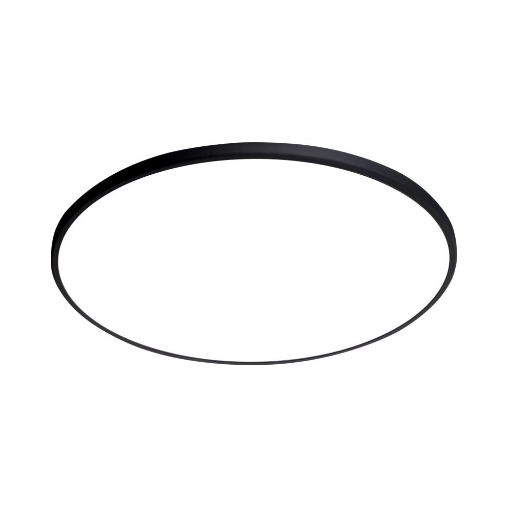 פאנל דקורטיבי 64W עגול דק לבן/שחור/זהב + שלט