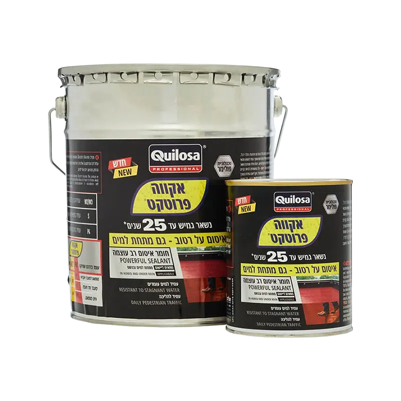 אקווה פרוטקט חומר לאיטום על רטוב אפור 5 ק”ג