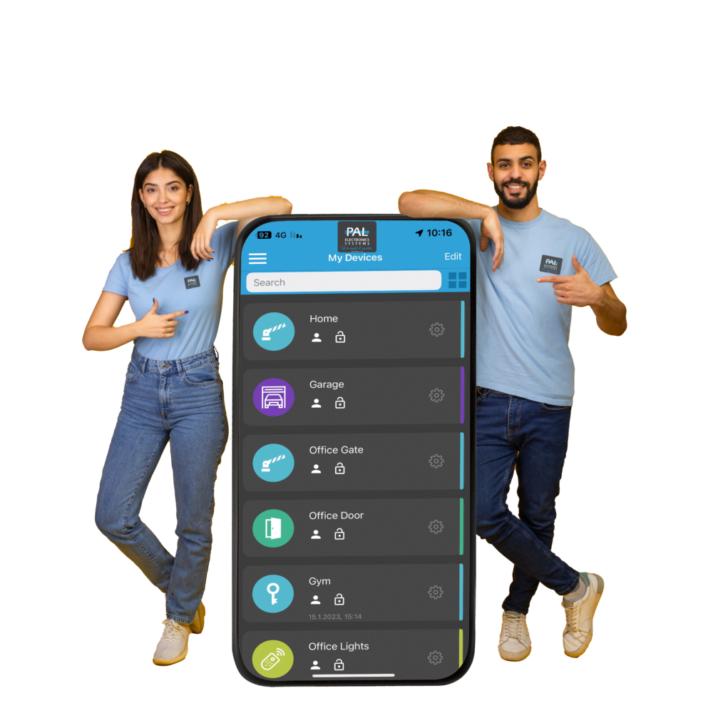 בקר סלולרי חכם לפתיחת שערים תומך בשלטים PALGATE SPIDER i-WR