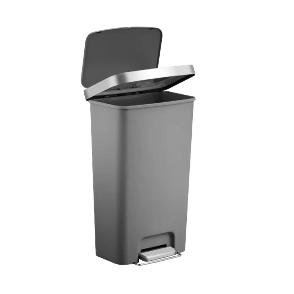 פח אשפה EKO דגם HANA מלבני 45 ליטר אפור