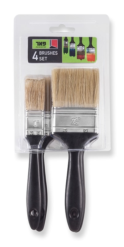 סט 4 מברשות צבע