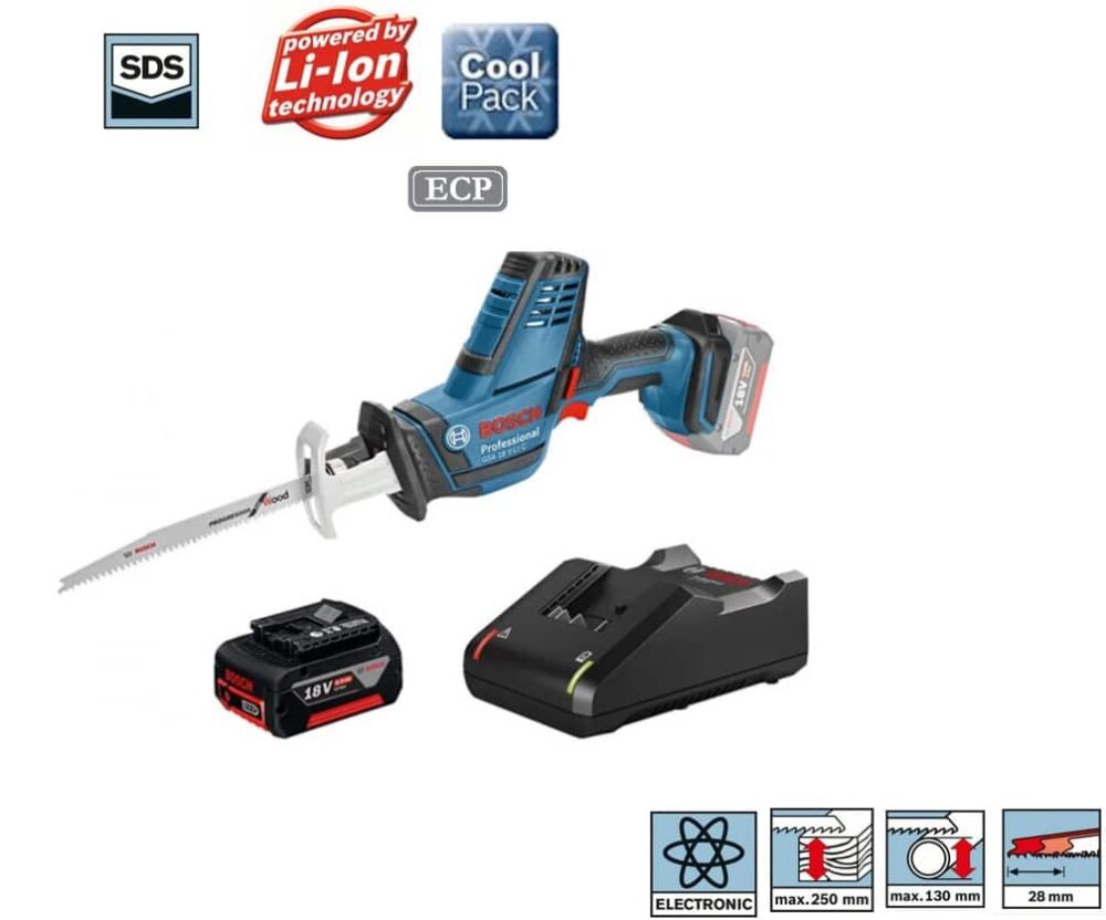 מסור חרב נטען Bosch GSA 18V-LIC