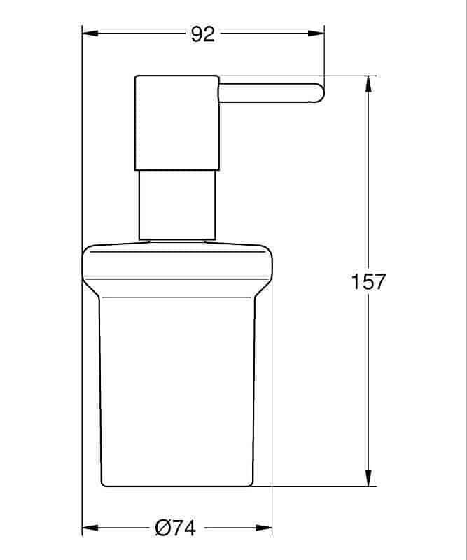 גרואה דיספנסר שיש לסבון נוזלי 160 מ”ל GROHE