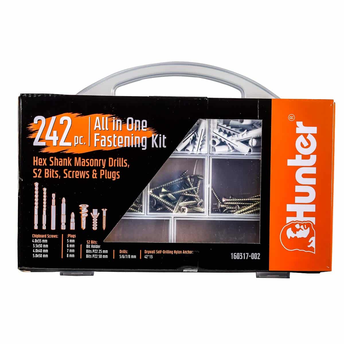 סט 242 ברגים + דיבילים ומקדחי וידיה ראש ביט