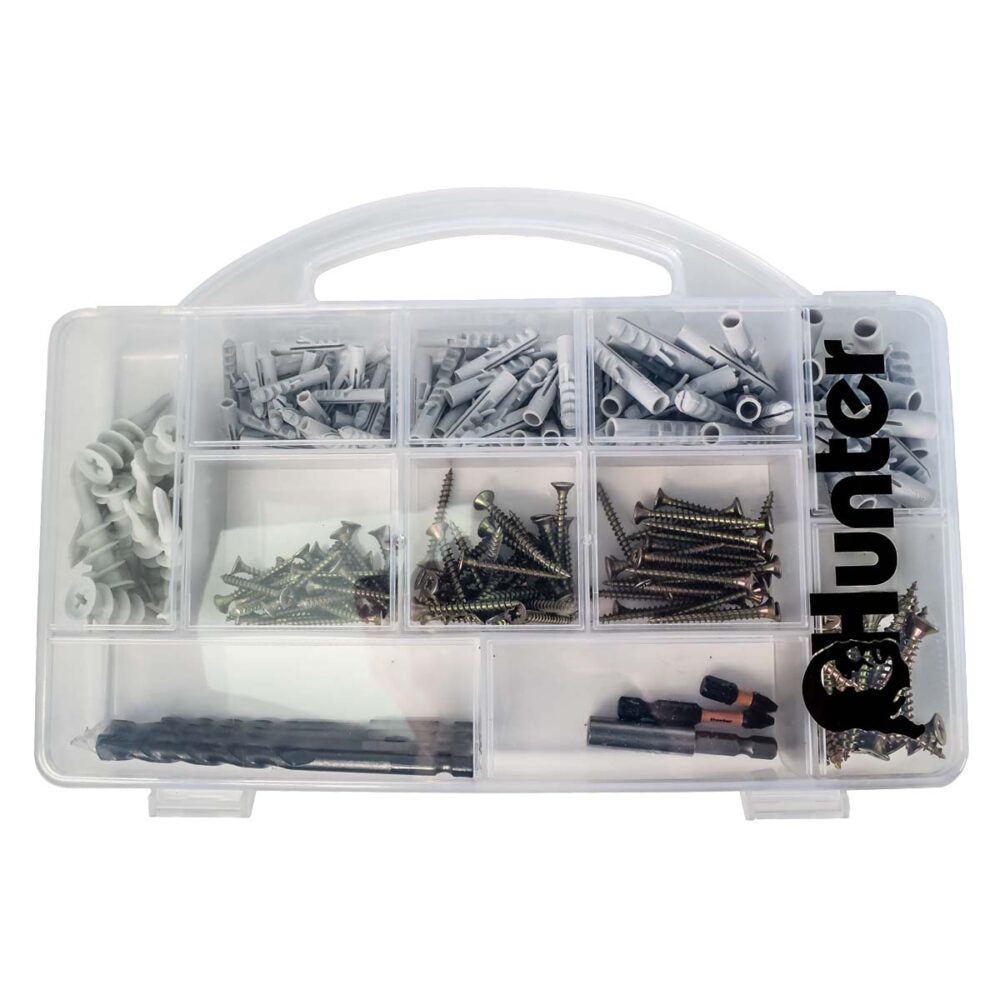 סט 242 ברגים + דיבילים ומקדחי וידיה ראש ביט