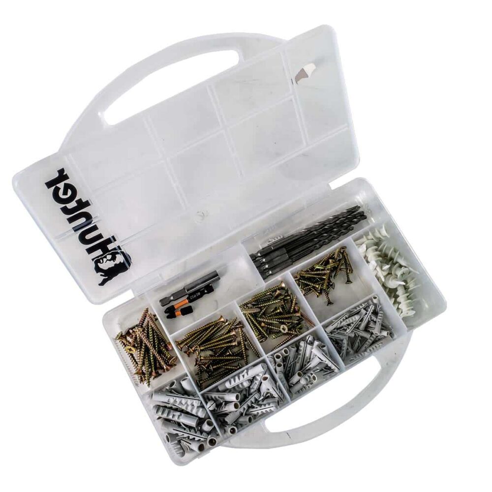 סט 242 ברגים + דיבילים ומקדחי וידיה ראש ביט