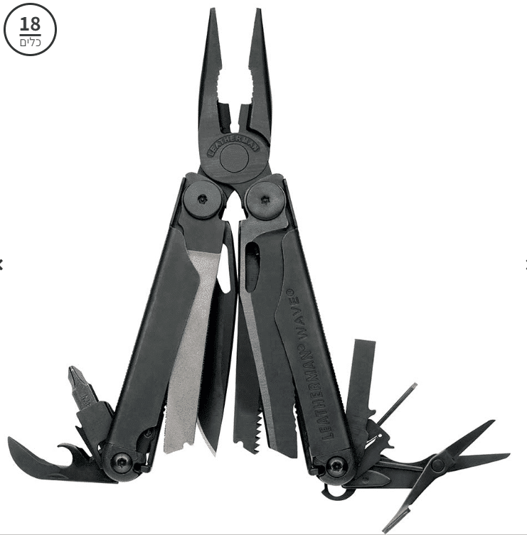 אולר לדרמן רב כלי WAVE+ צבע שחור