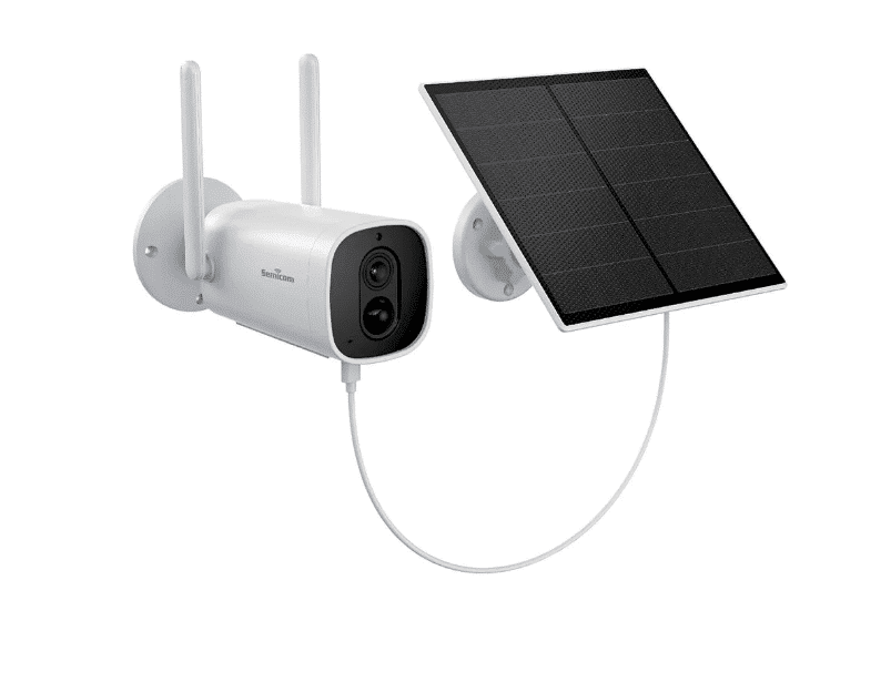 מצלמת אבטחה אלחוטית קבועה MP2 נטענת+פנל סולארי 5W