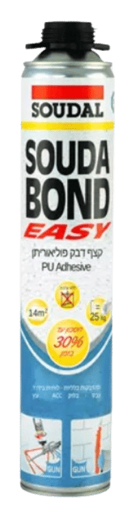 איזי בונד SoudaBond Easy להדבקת בלוקים/גבס/קל קר לאקדח