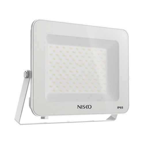 תאורת הצפה EAGLE IP65 100W עם מסגרת לבנה – אור קר