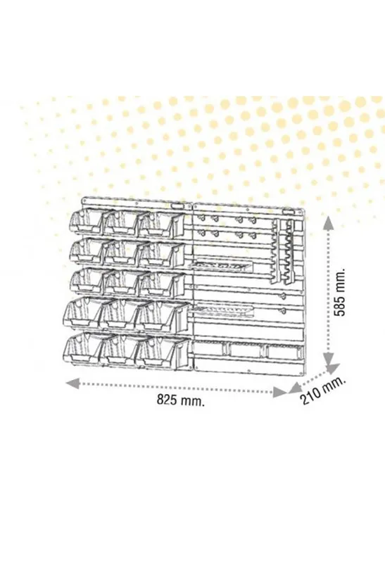 ערכת אחסון לתלייה על הקיר 35 חלקים | SUPERBAG