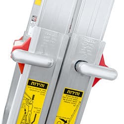 קפרו סולם אלומניום טלסקופי רב שימושי 4X3 לגובה 3.01 מטר