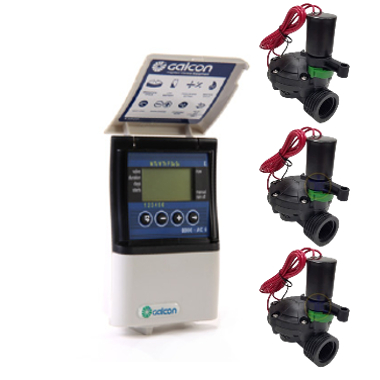 מחשב השקיה גלקון AC6 כולל 3 ברזים “3/4