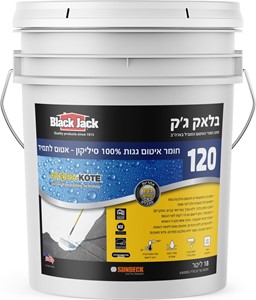 בלאק ג’ק 120 – חומר איטום גגות 100% סיליקון – אטום לתמיד