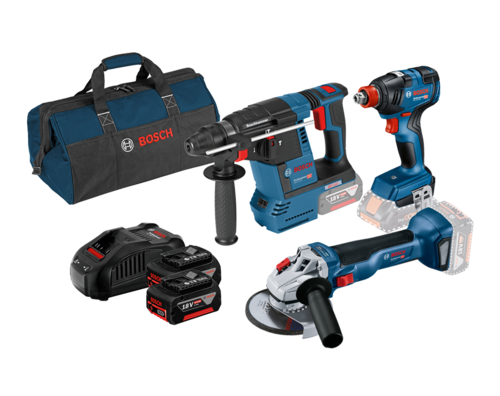 סט 3 כלים EC פטישון, משחזת ואימפקט GDX + סוללות