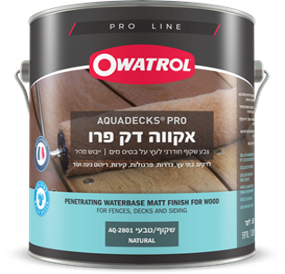 אקווה דק פרו 3.69 ליטר – צבע חודרני לעץ על בסיס מים