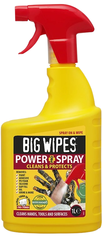 ספריי מנקה לידיים 1 ליטר BIG WIPES – Power PRO