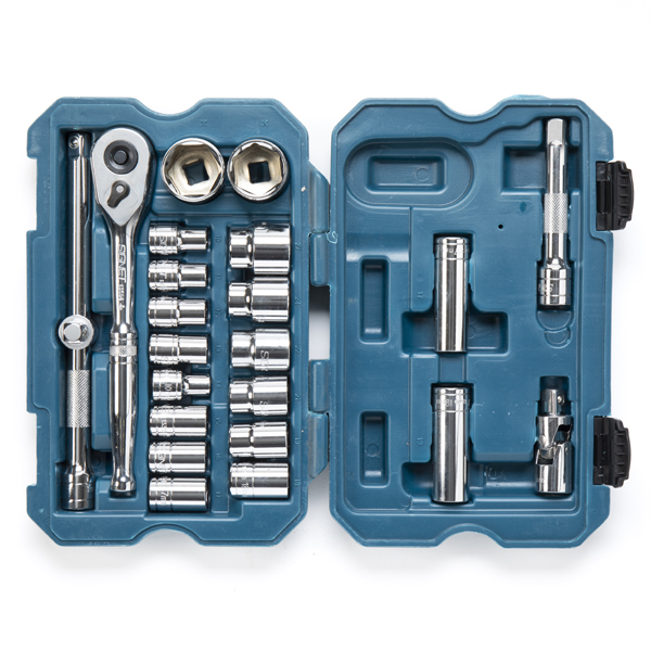 סט בוקסות 1/2" אינץ' 23 חלקים Signet בקופסת אחסון קשיחה